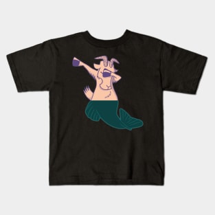 Capricorn mermaid funny dabbing Kids T-Shirt